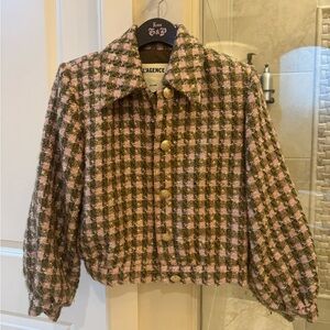 Lagence Bridges Tweed Cropped Jacket